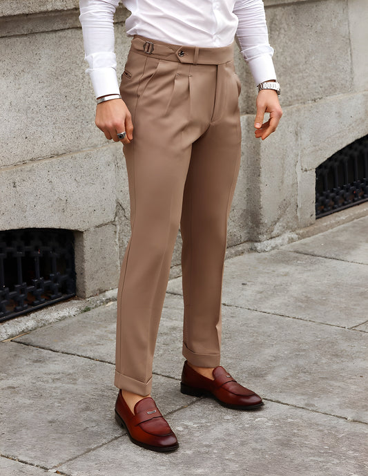 Italian Khakhi Signature Gurkha Pants by ITALIAN VEGA®