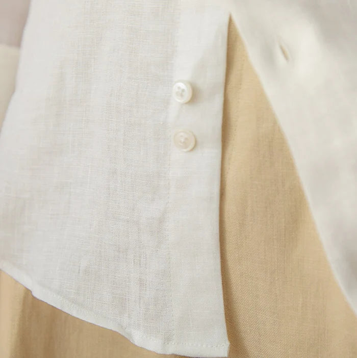 Italian Vega Firenze 100% Linen Button-Down Shirt