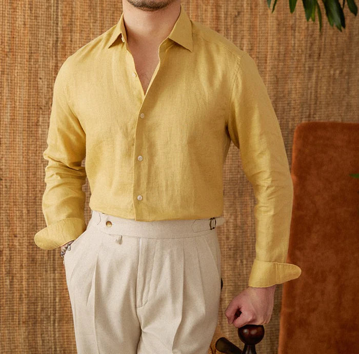 Cannes 120 Lea Premium Linen Shirt – Italian Vega®