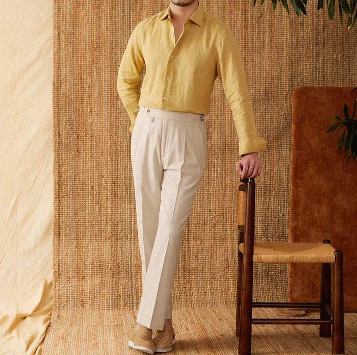 Cannes 120 Lea Premium Linen Shirt – Italian Vega®