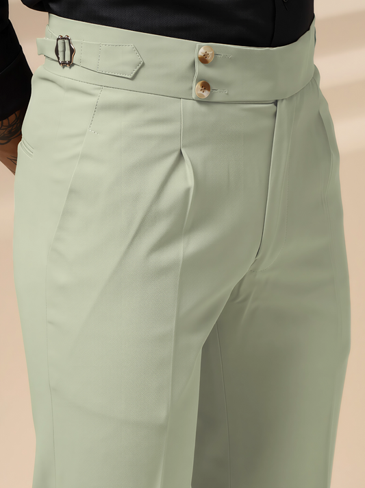 Lime Signature Buttoned Gurkha Pants by ITALIAN VEGA®