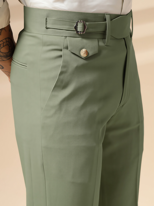 Pebble Single Buckle Gurkha Pants by ITALIAN VEGA®