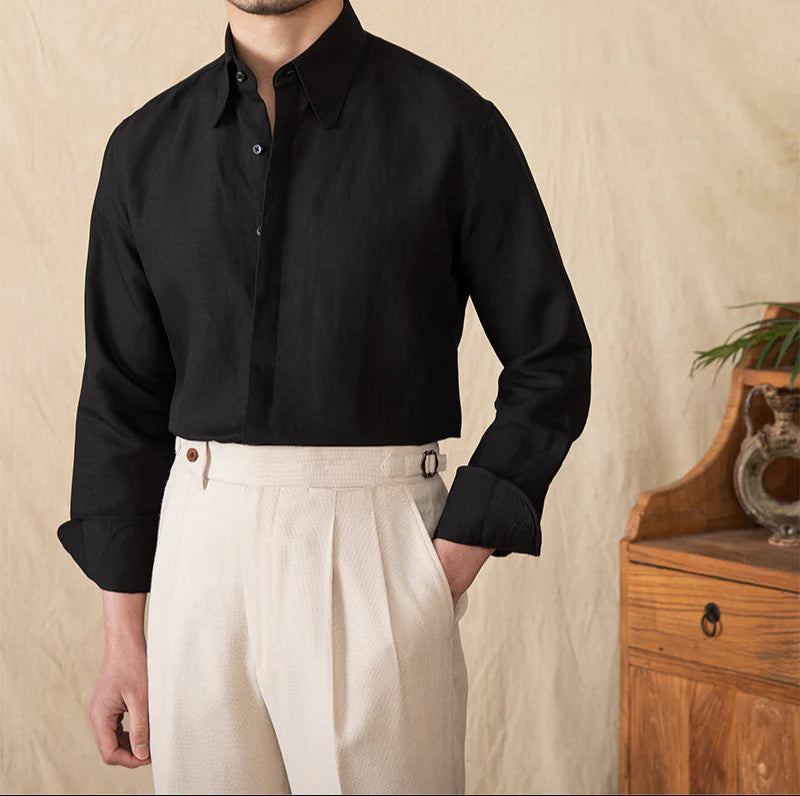 Italian Vega Milano 100% Linen Shirt