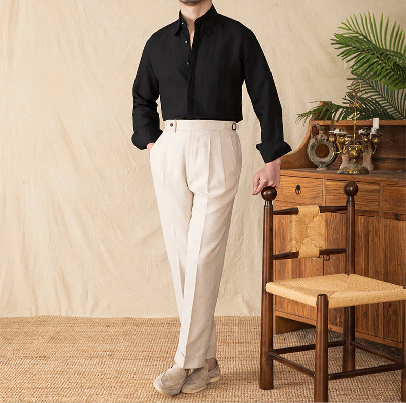 Italian Vega Milano 100% Linen Shirt