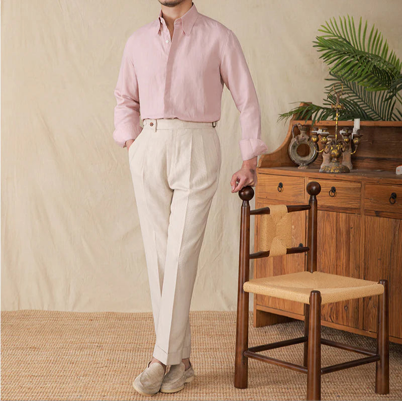 Italian Vega Milano 100% Linen Shirt