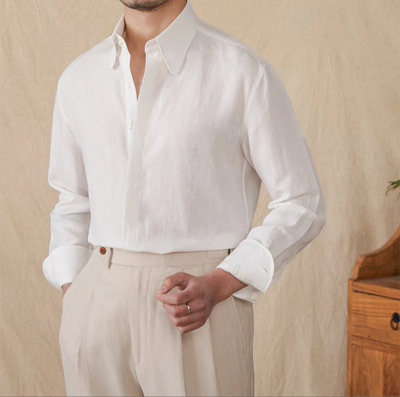 Italian Vega Milano 100% Linen Shirt