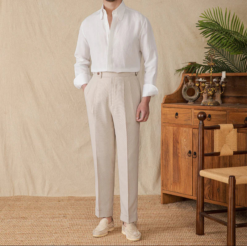 Italian Vega Milano 100% Linen Shirt